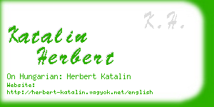 katalin herbert business card